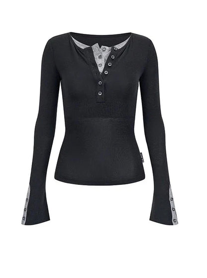 Zweiteiliges Oberteil aus Lenzing-Wolle und Tencel-Design