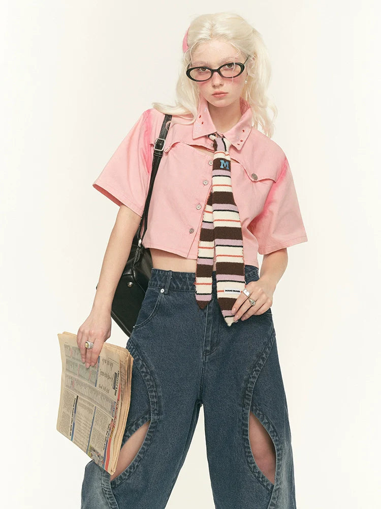 ウォッシュアメリカンシャツ レトロデニム