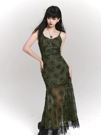 Girl Summer Camisole Design Dark Ghost Sheer