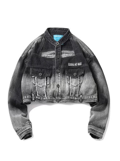 モードジャケット デニム グラデーション ダーク ショート