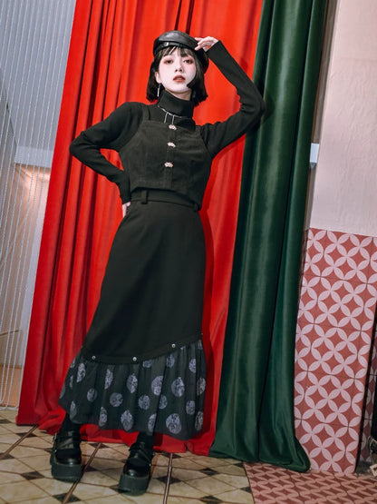 Langer China Plus Print Rock Splicing Samt