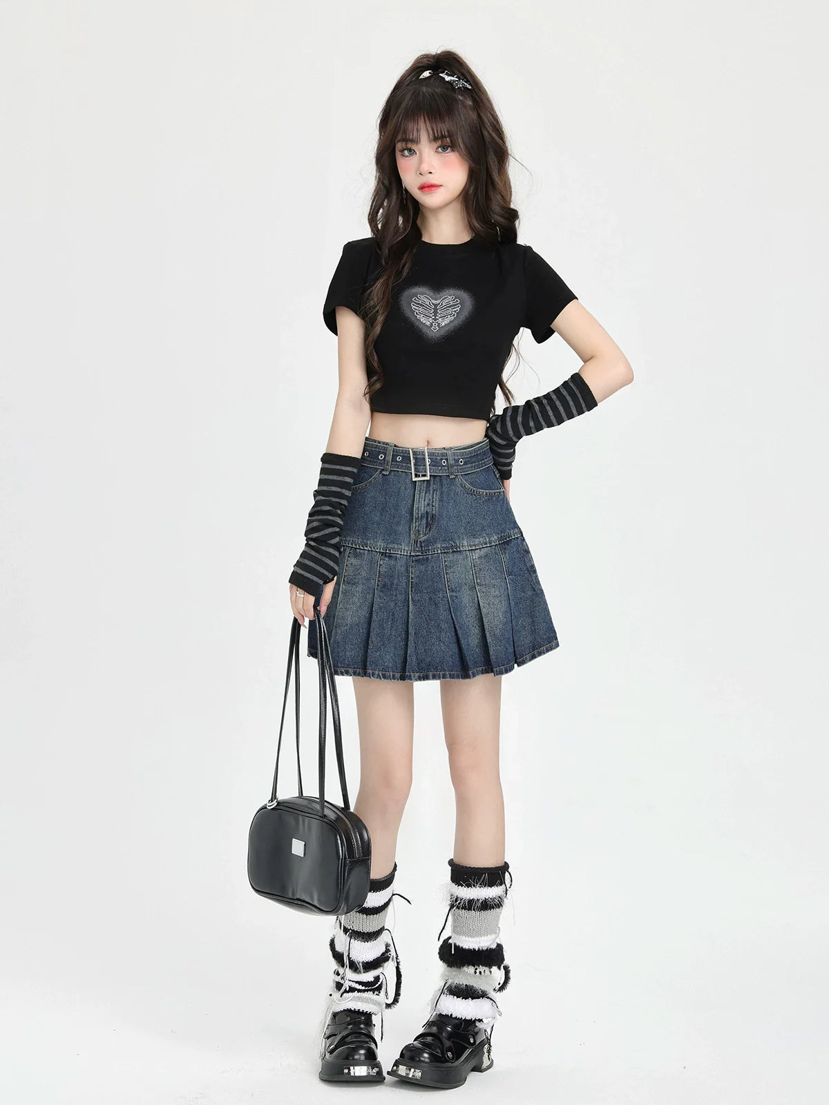 T-Shirt Ärmel American + Kurzdruck Love