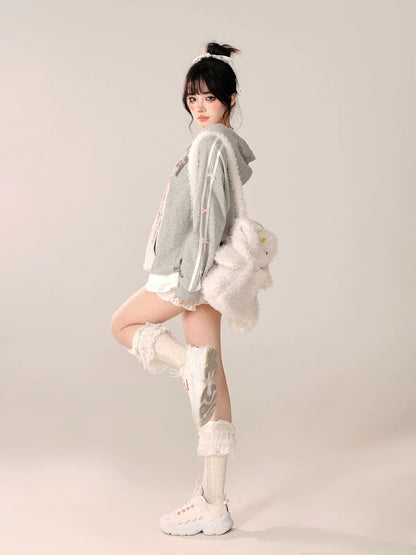 Trendy Brand Parka mit Kapuze und Reißverschluss