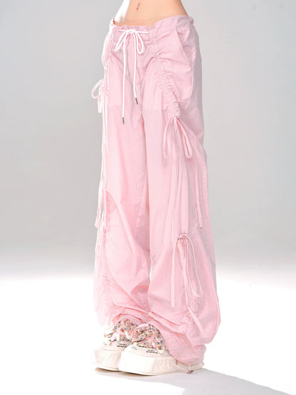 Hose mit Kordelzug, locker und lässig