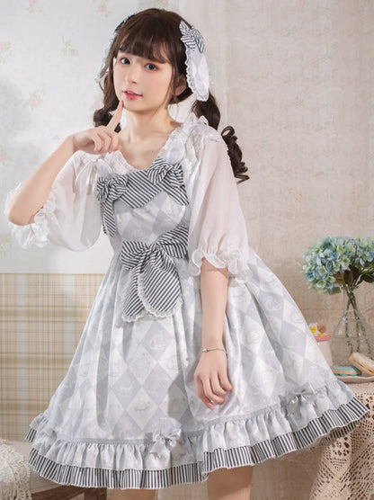 Light Sweet Gray Lolita Dress