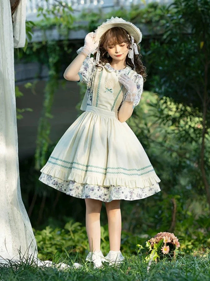 Sommerkleid Blumenschürze Blume + Retro