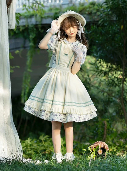 Sommerkleid Blumenschürze Blume + Retro