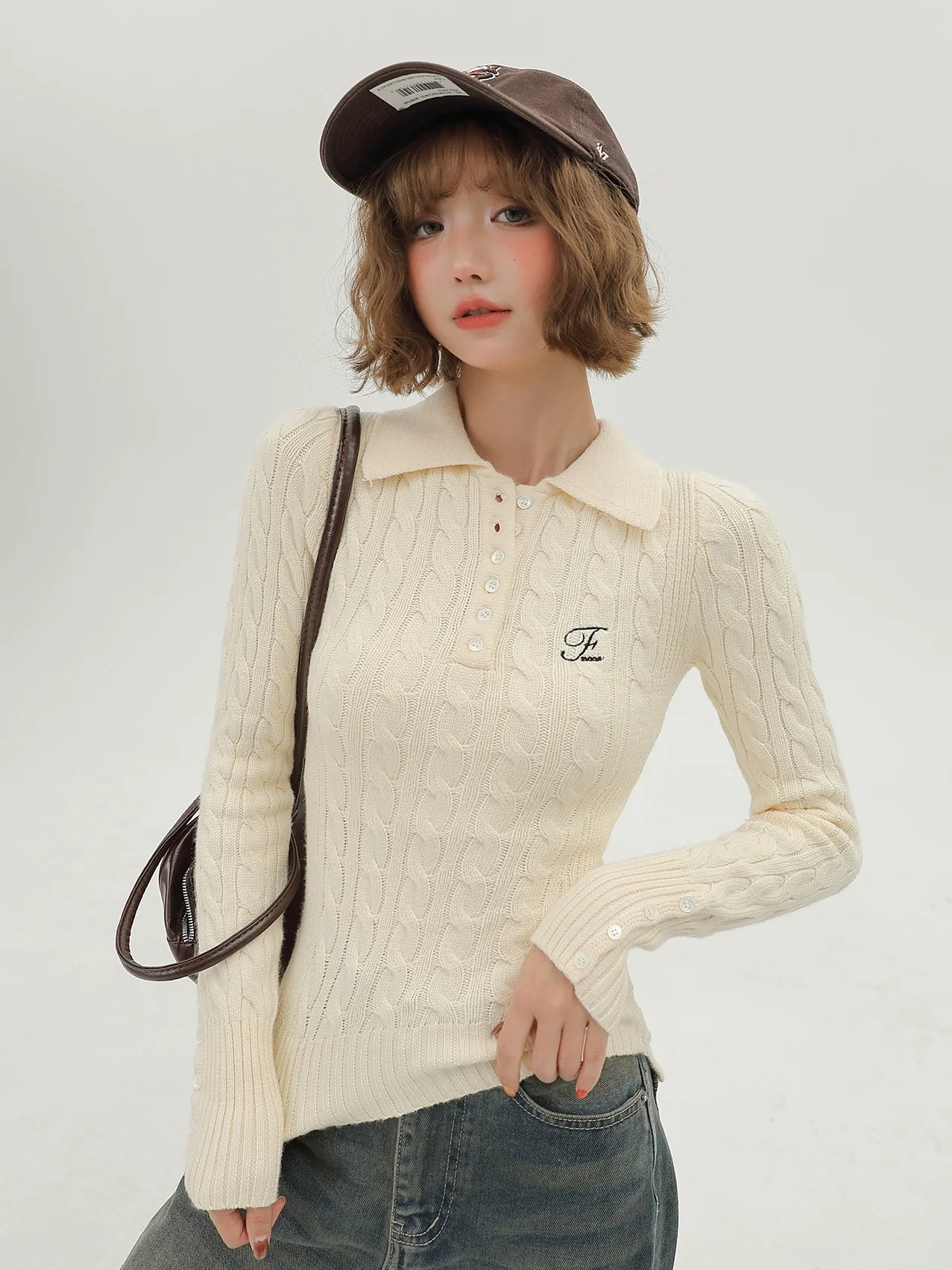 American Polo Retro Collar Top Knit