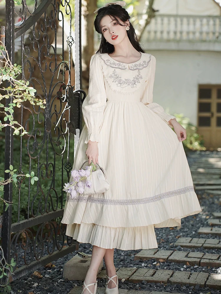 ドールフラワー ピュアロングホワイトドレス