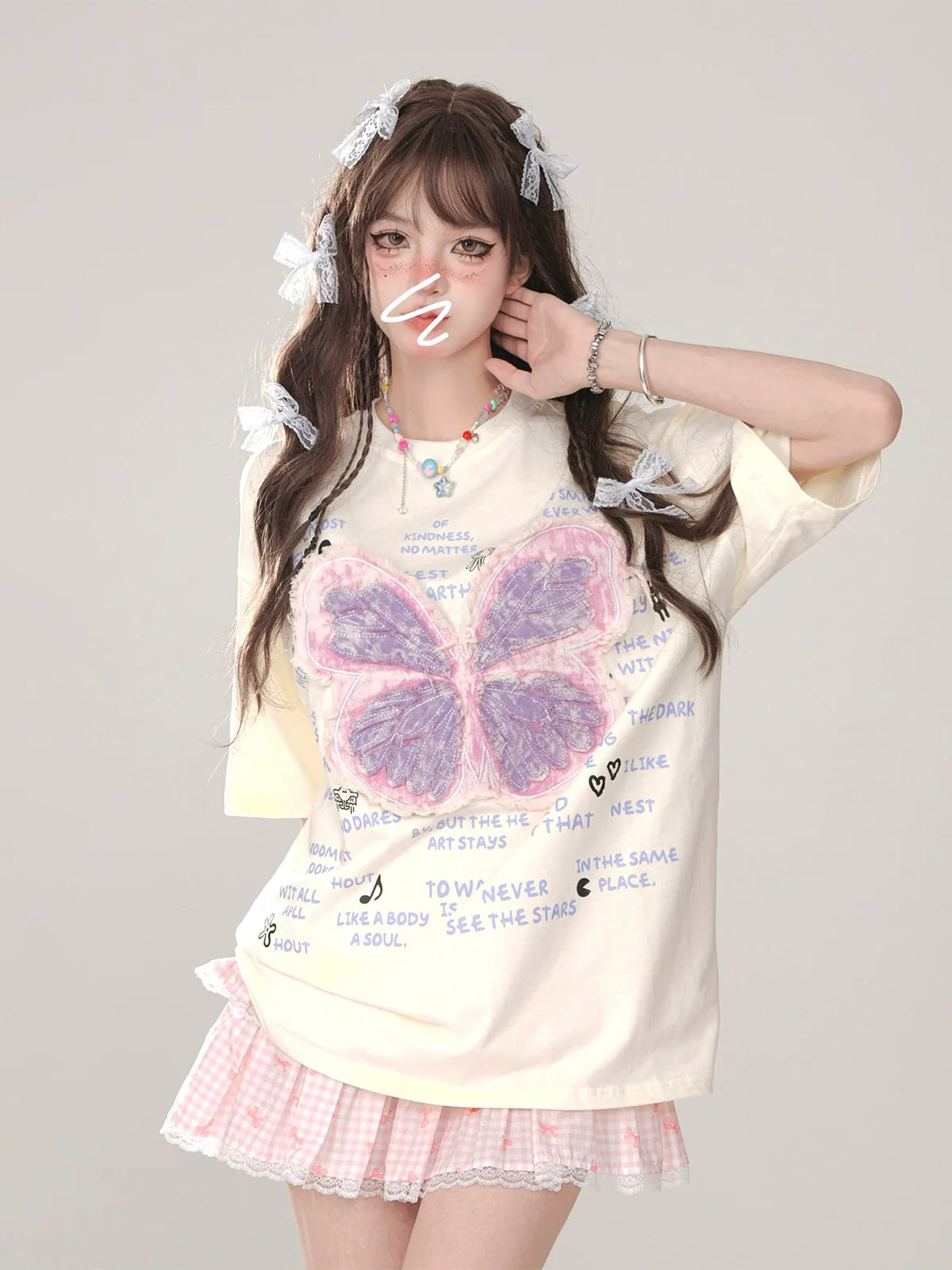 T-Shirt Phantom Butterfly Loose