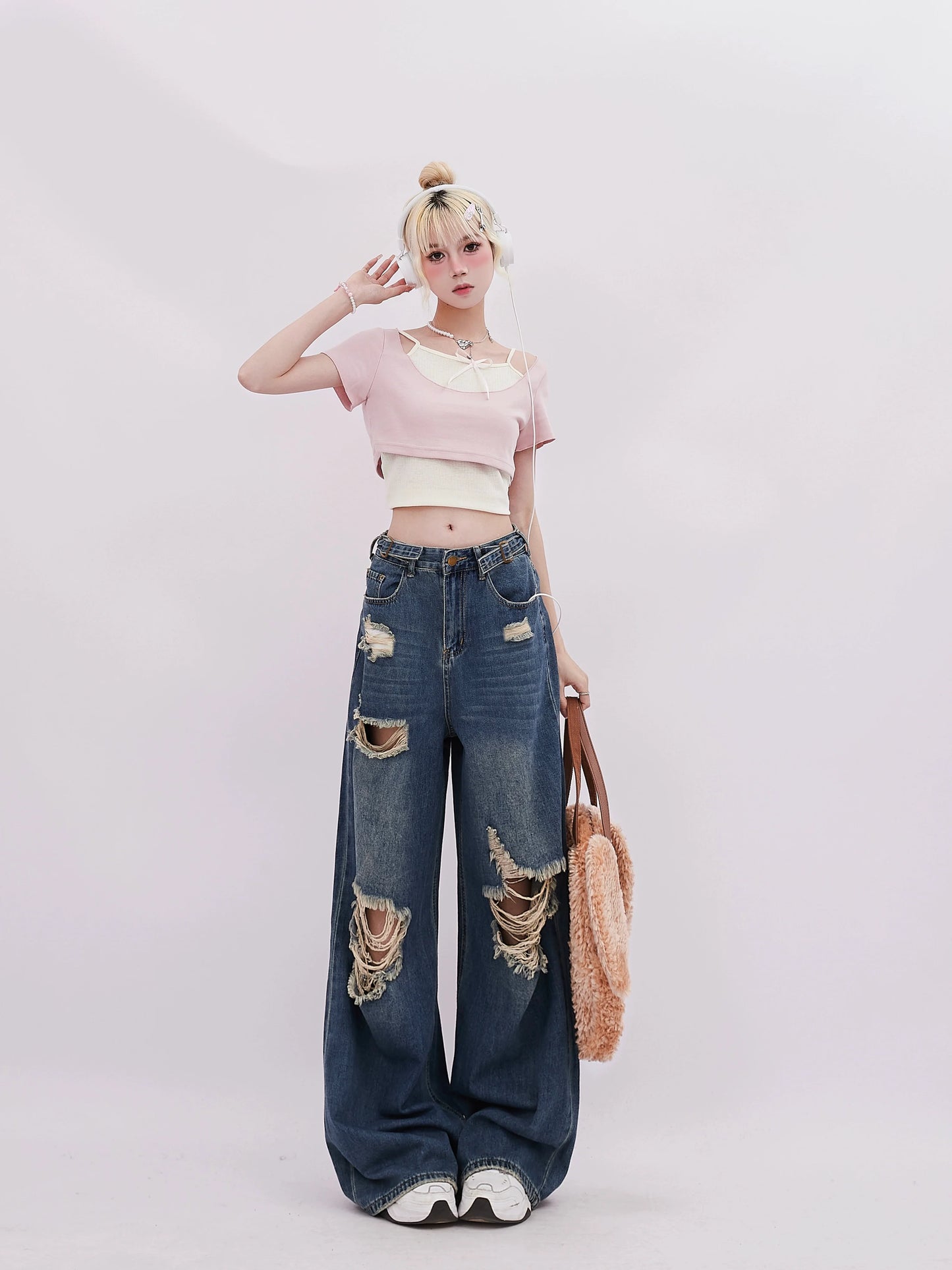 Big Wide Pants Denim Design Damage