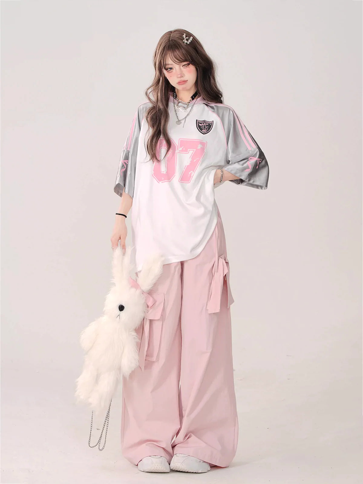 Retro American T-Shirt Sporty Raglan