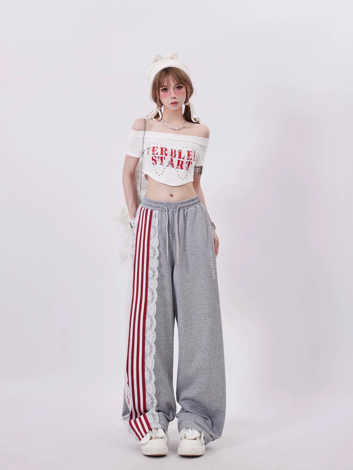 Streifen Asime Jogginghose Casual Spitze