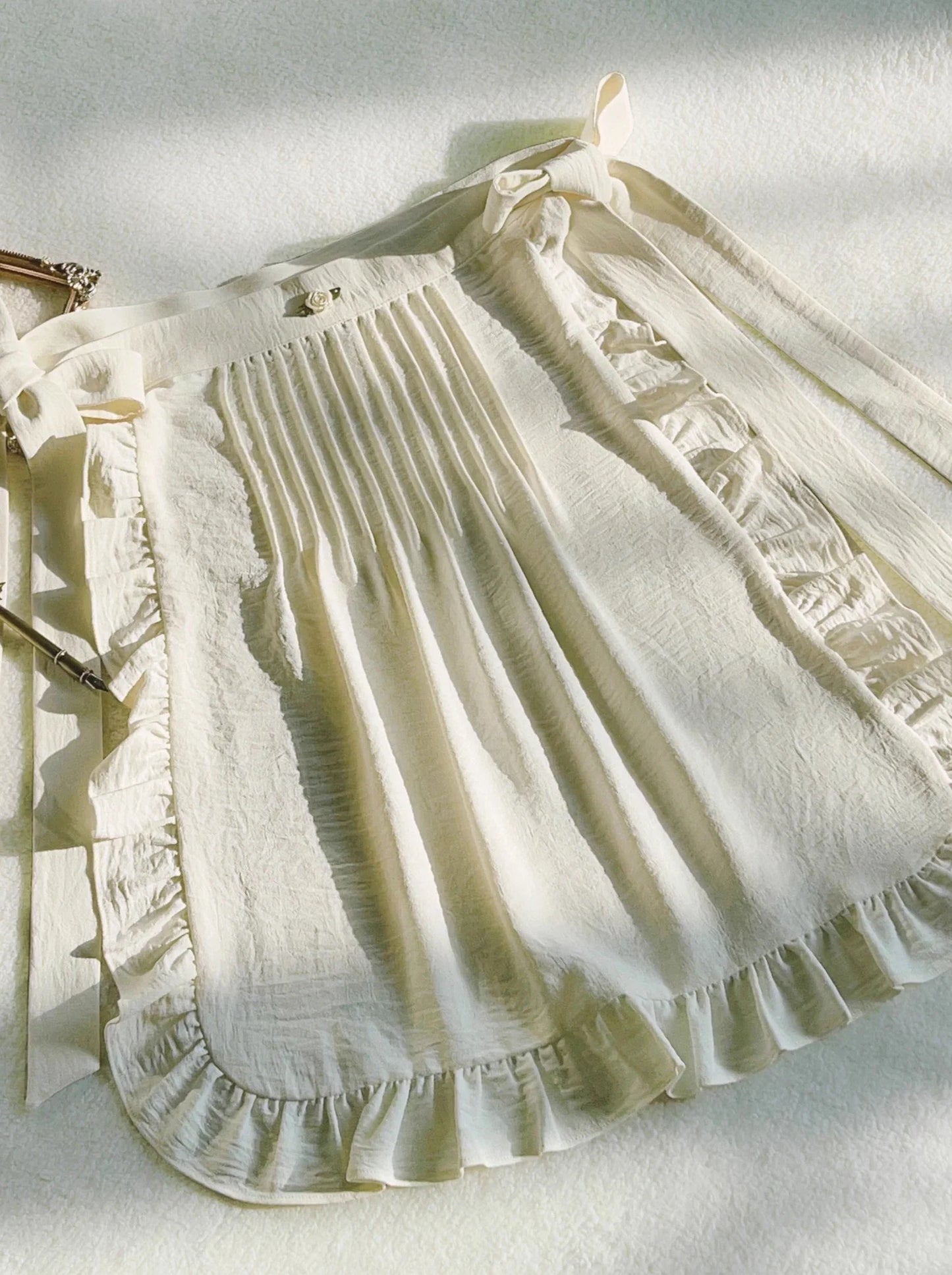 エプロン + フリルワンピース スイート + バンダナ レトロ