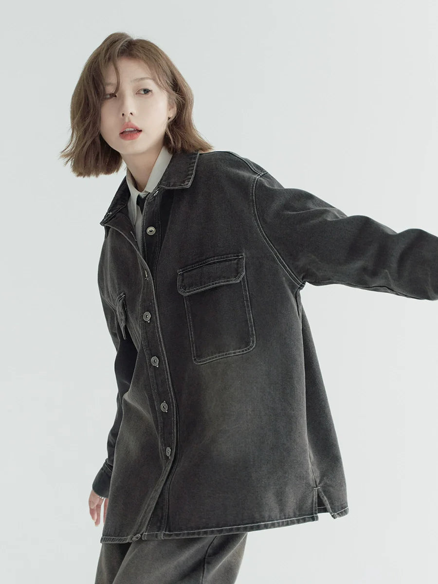 デニムジャケット ダメージウォッシュ