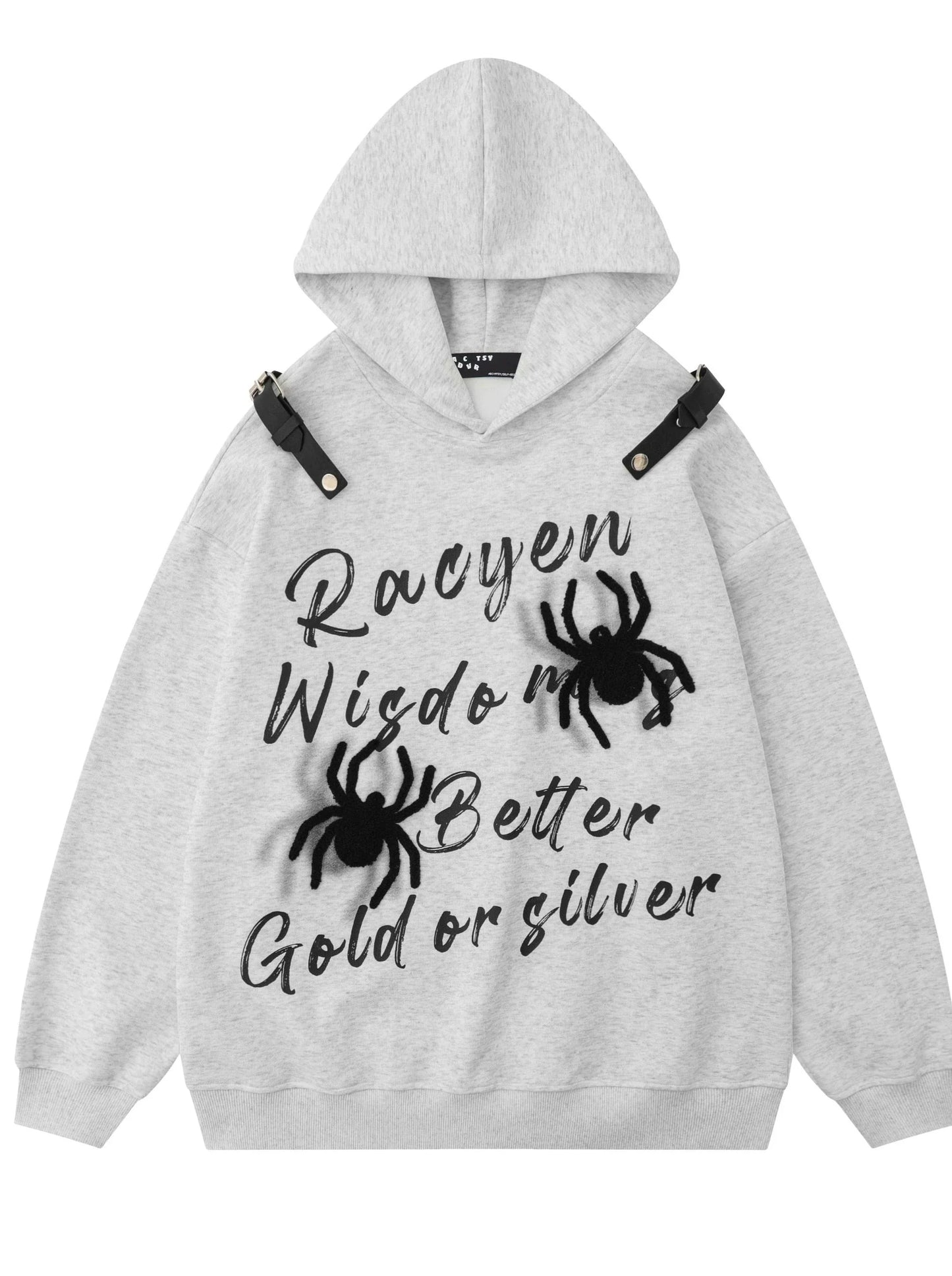 Hoodie Hooded Spider Dark Letter Print Student Letter