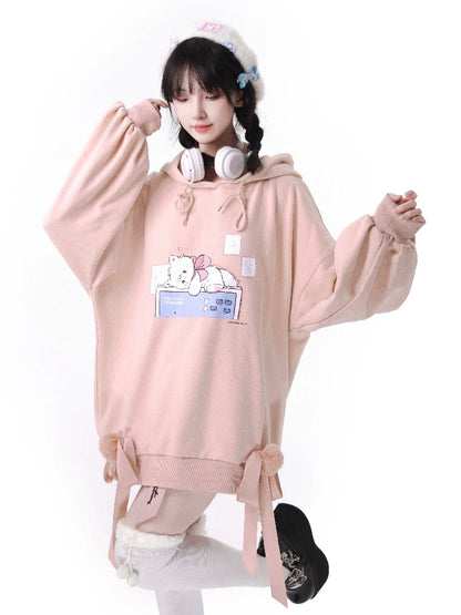 Plus Bell Bed Pink White Ball Ribbon Parker