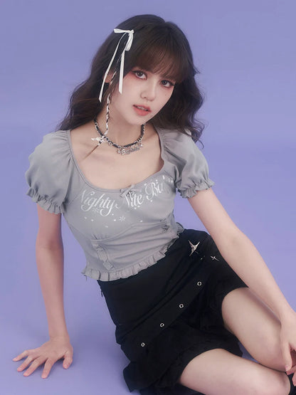 Logo Top Ribbon Short Little