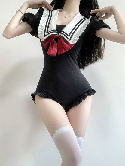 Swimsuit Sheer Girl Summer Dark