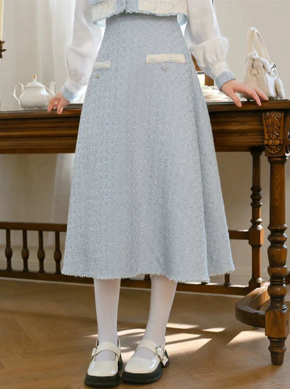 Bandrock Tweedweste Tweedduft Blaues Anzughemd