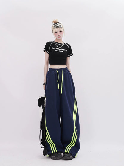 Wide Yellow Sweatpants Line