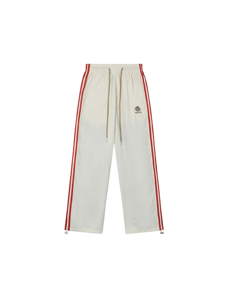 Pants Stripe Side Casual Wide