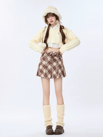 ツイストアメリカンショートホールニットプレッピー