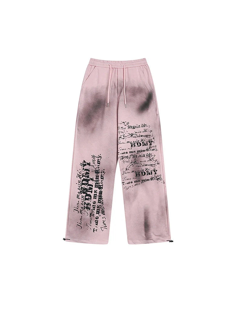 Hosen Hip Hop Print Buchstaben Farbe