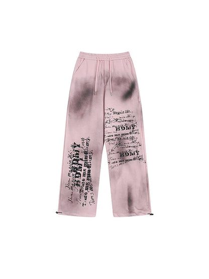 Hosen Hip Hop Print Buchstaben Farbe