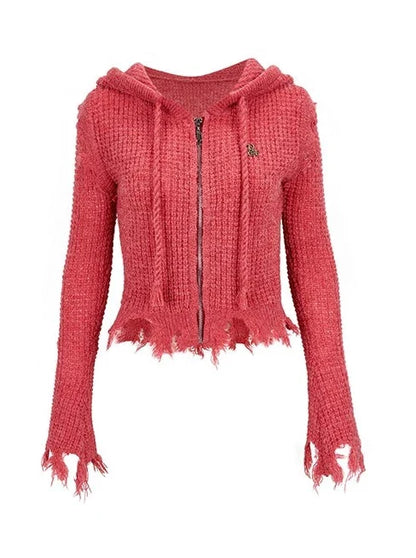 Kapuzenpullover mit Reißverschluss und Logo „One Point“