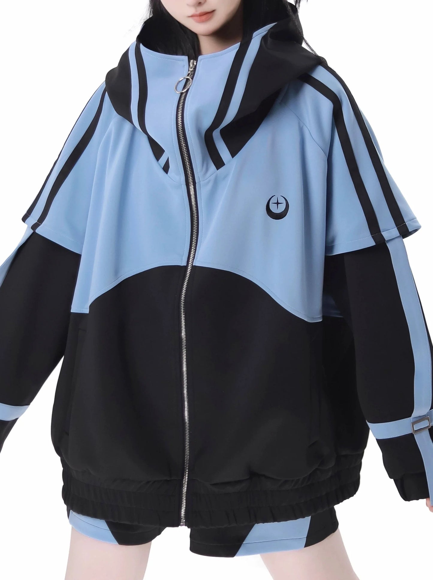 Bein Shorts Jacke Subkultur Wärmer Stirnband Dunkle Hosen Sportliche