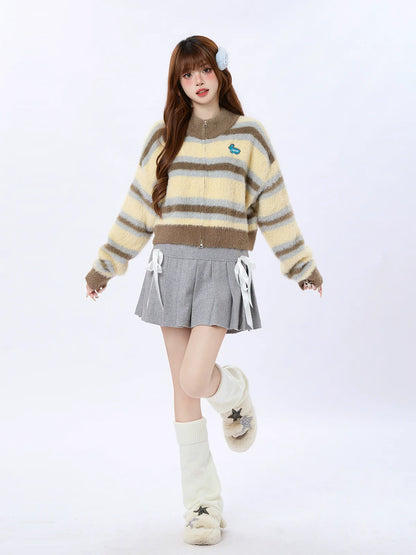 College-Band im Plisseerock-Stil