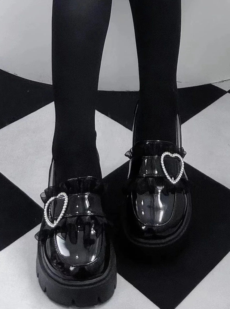 Design Shoes Mine Pearl Heart