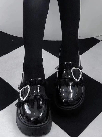 Design Shoes Mine Pearl Heart