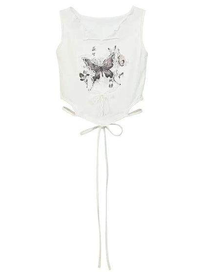 Girl Hot Millennial Style Top Sleeveless