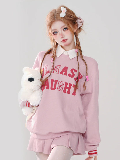 Rosa Röcke Pfirsich Sweet Style + Turnschuhe