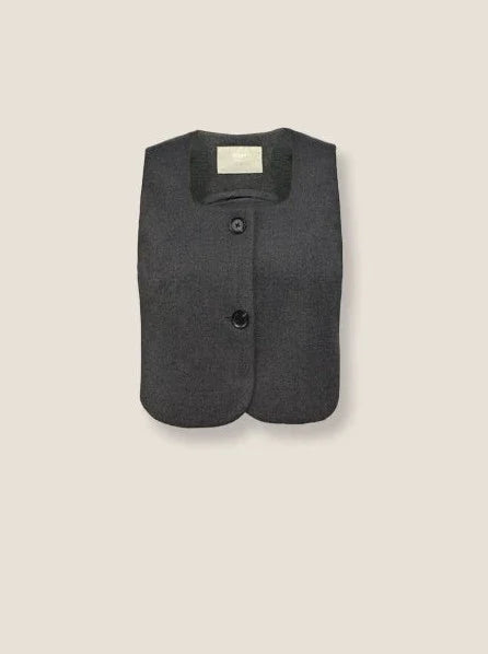 Grauer College-Langer Rock Best Bethi Barka Plissee