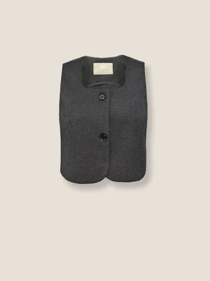 Grauer College-Langer Rock Best Bethi Barka Plissee