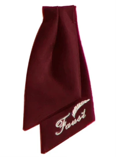 College Spitze Rot Retro Rot Abzeichen Chiffon Elegantes Hemd Krawatte Emblem Sommerkleid