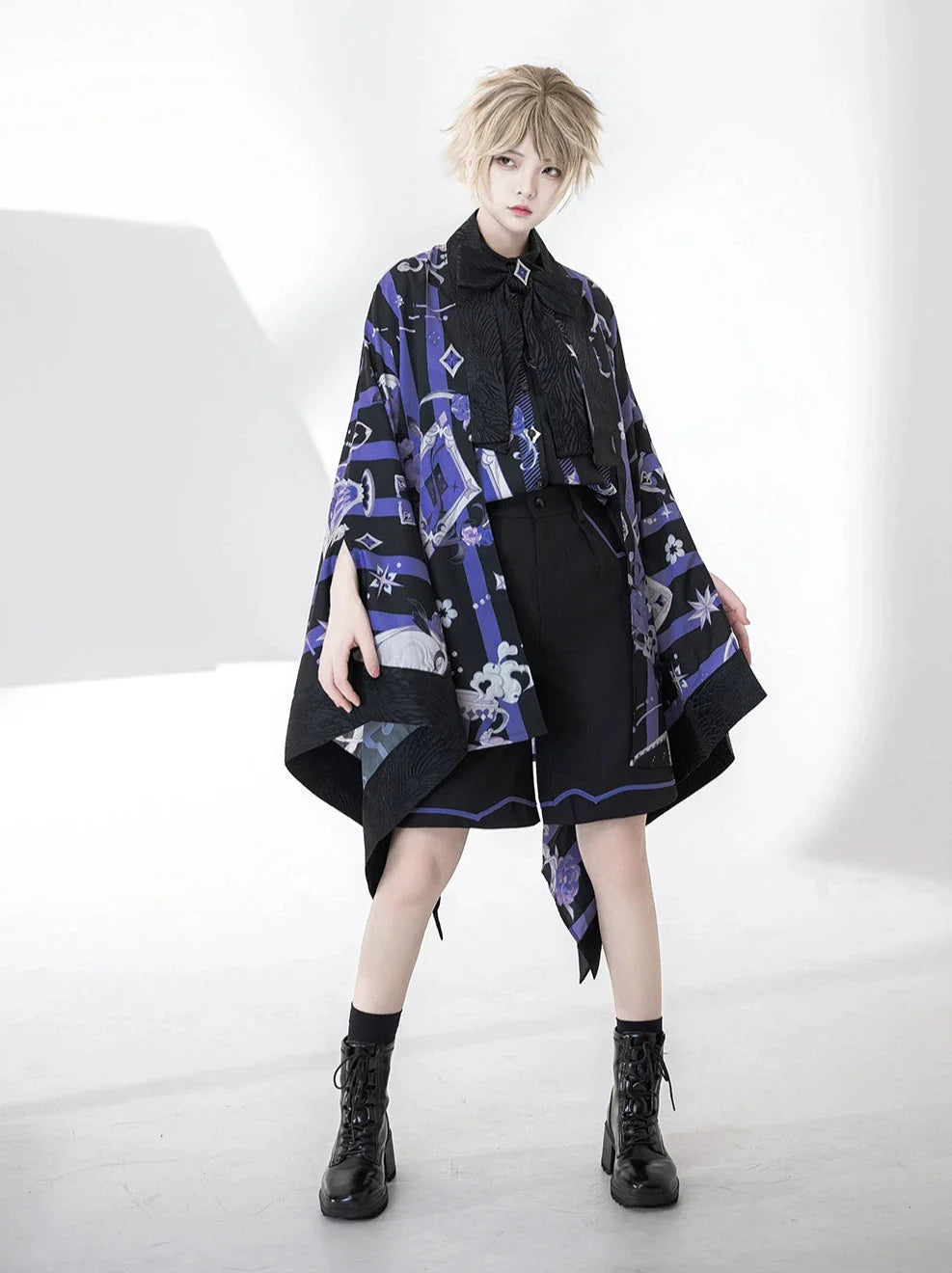 プリントプリンスショーツ + ハンサムルーズシャツ