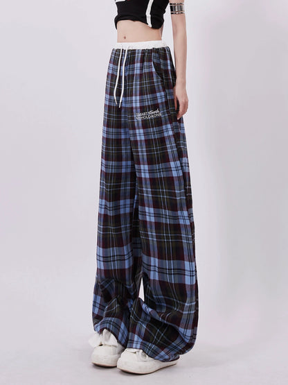 Casual Hosen Wide Check Mode