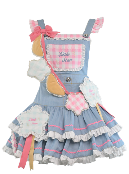 サスペンダーパーティーガーデンドレスジェミニ