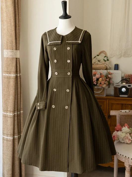 Kleid College Klassisch Retro