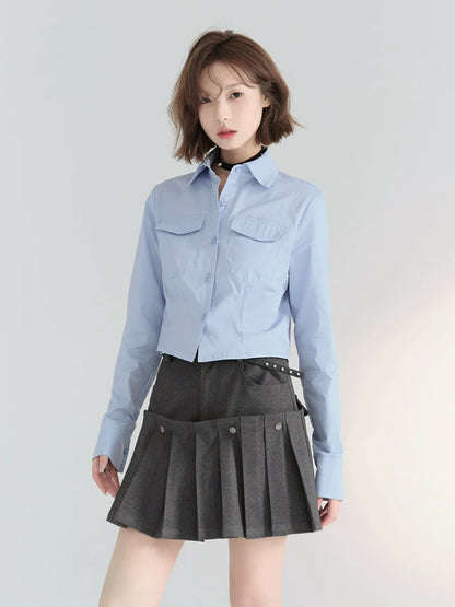 フィットシャツ スリムショート