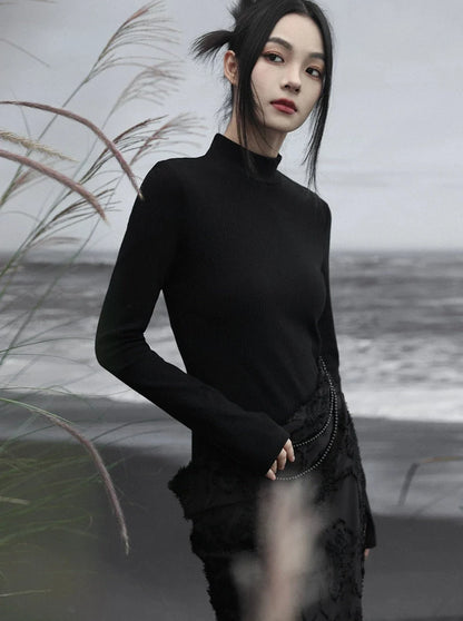 Dress Slit Splicing Retro Botmings Fit Inner Slim