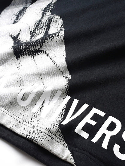 Zweiteiliger Kapuzenpullover mit Kontraststich