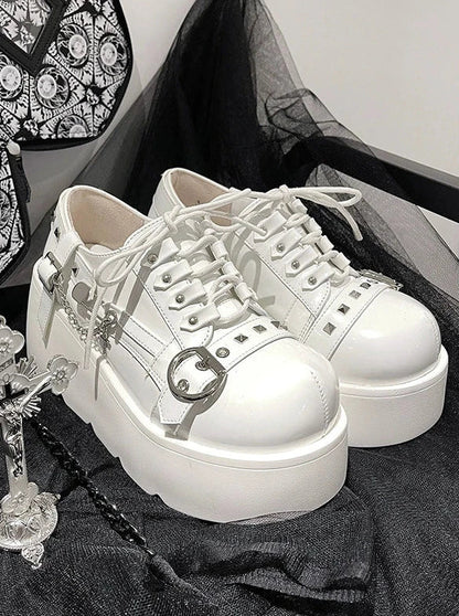 Punk Platform Shoes Studded Lolita