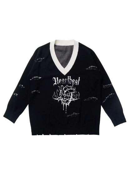 トップス ダーク スプリング ニット キャミソール プリント Vネック ホルターネック ボウ サマー