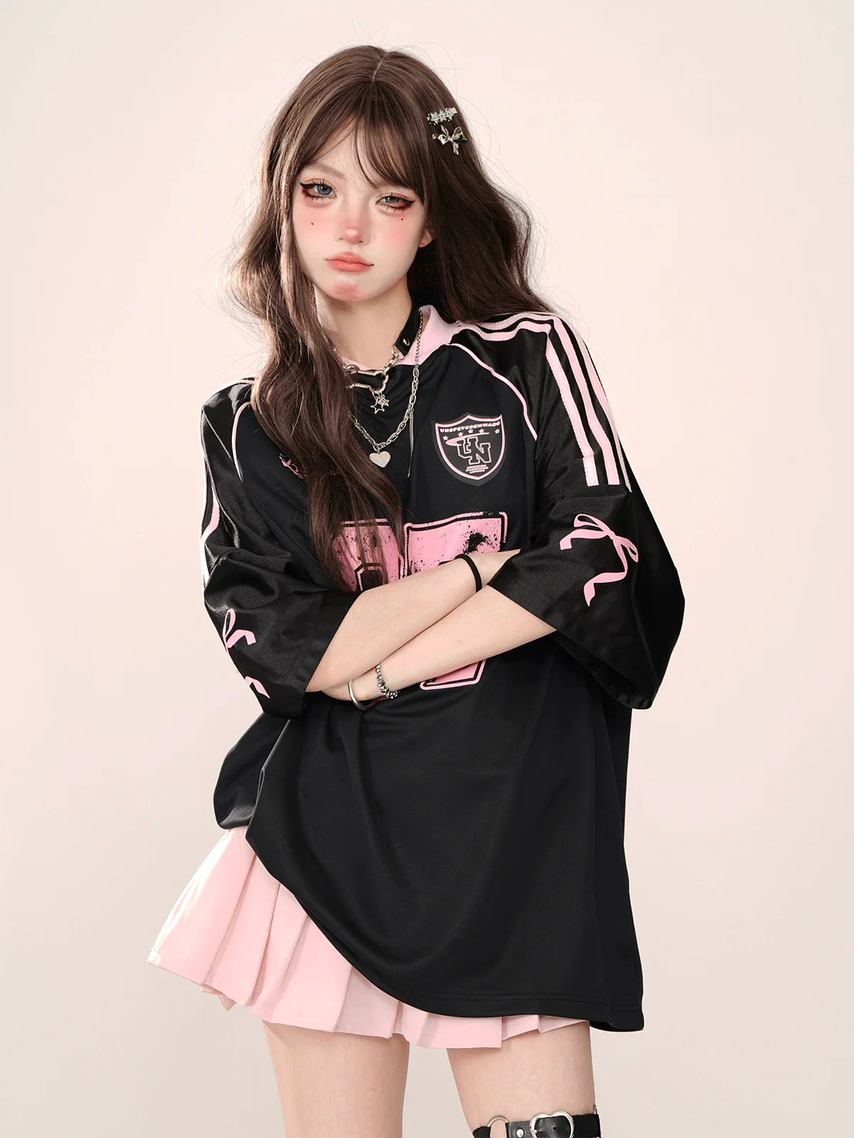 Retro American T-Shirt Sporty Raglan