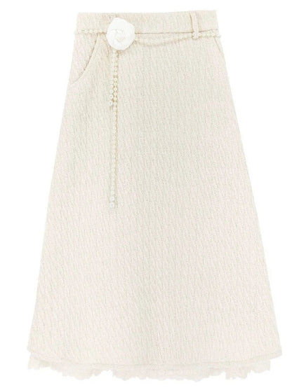 Skirt Flared Sweet + Retro Shirt Lace Girly